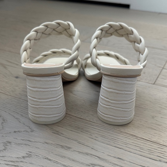 Dolce Vita Ivory Braided Double-Strap Slide Heels - Picture 3 of 4